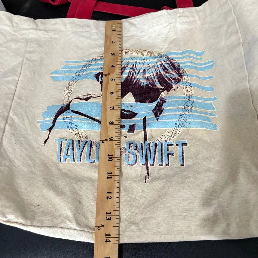 Taylor Swift Merch Swifties Tote Bag‎ Aussino Solid Cotton Canvas Red Era 2012